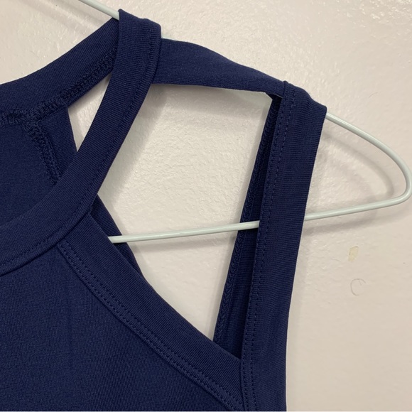 Revolve LAMade Peekaboo Shoulder Mini Dress  Medium Navy - Picture 4 of 6